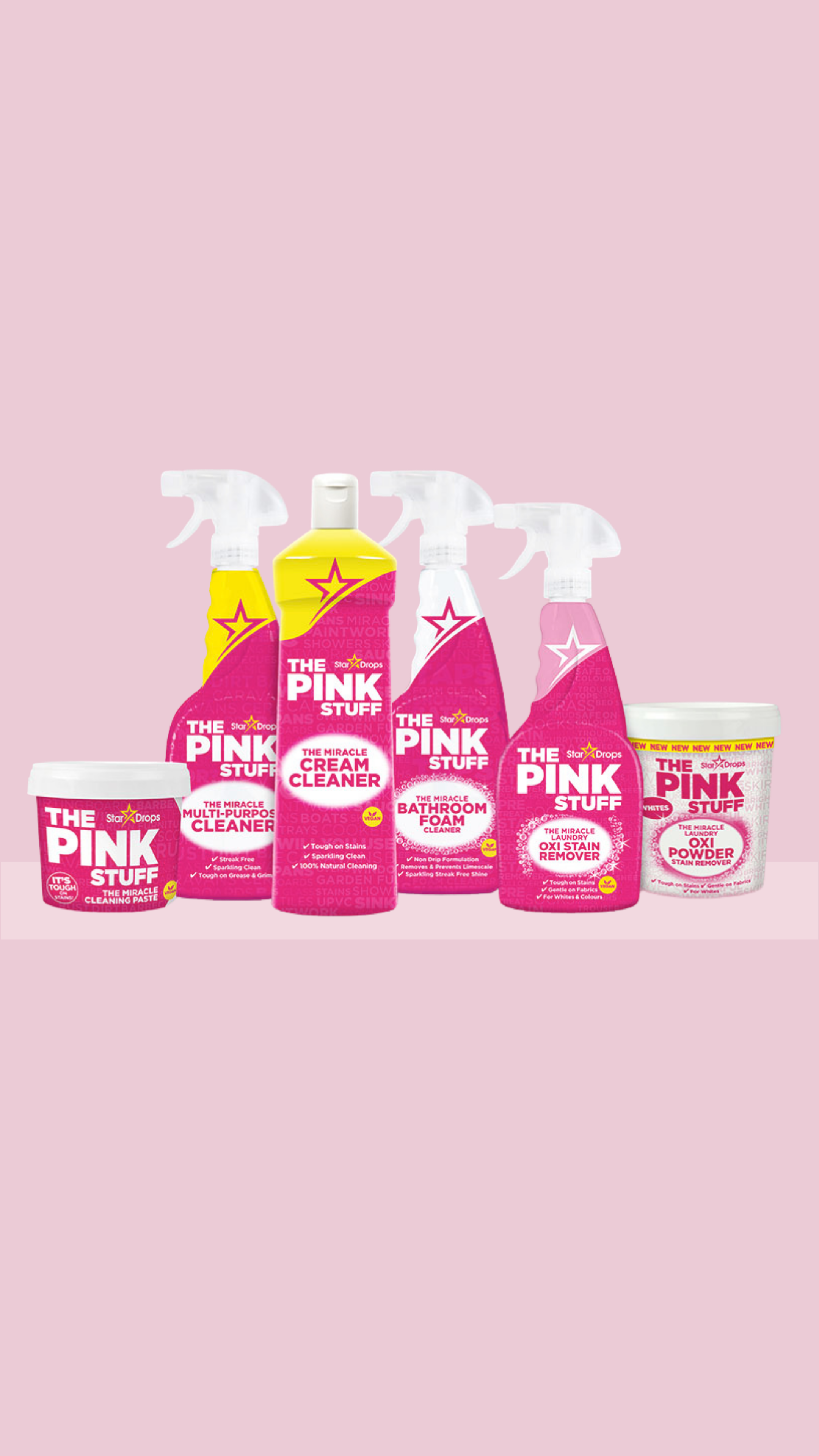 The Pink Stuff - Super ensemble pour salon et salle de bain