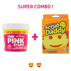 Éponge scrub daddy VS pink stuff 🧽 C'est clairement la pate pink stuf